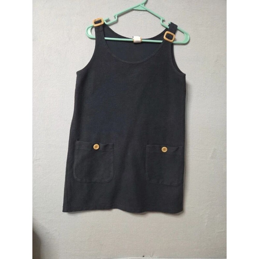 Vintage 80s Wear abaut Black 100% Cotton Top Size S - Made in USA